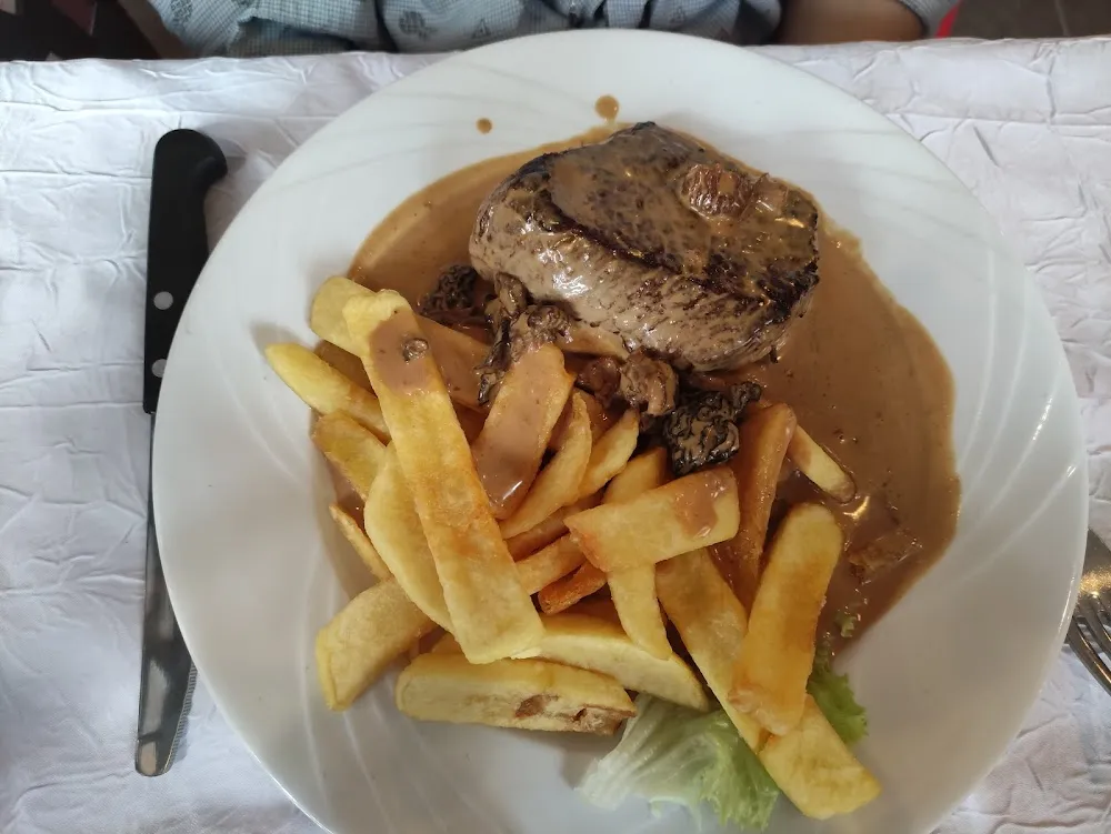 Pavé de Rumsteack Sauce Morilles